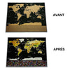 Carte du monde à gratter