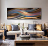 Tableau Abstrait Vagues Arc En Ciel