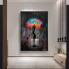 Tableau Arbre Coloré dans une Ampoule