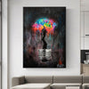 Tableau Arbre Coloré dans une Ampoule