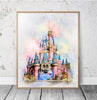 Tableau Château Disney Pink Castle
