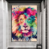 Tableau Lion Roi de la Jungle