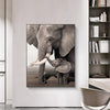 Tableau Éléphant & son Bébé