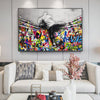 Tableau Graffiti sur Mur