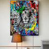 Tableau Lion le Roi de la Jungle