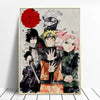 Tableau Manga Anime Naruto / Sasuke Itachi / Kakashi & Sakura