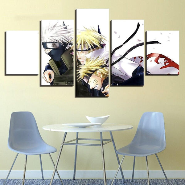 Tableau Sur Toile Naruto 100x70cm - Poster Mural Manga Sans Cadre (Sasuke, Sharingan)