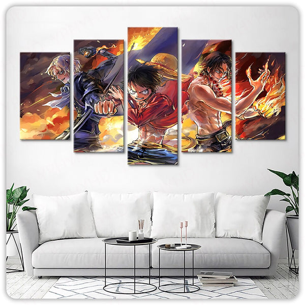 Tableau One Piece Sabo & Luffy & Ace