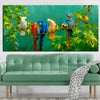 Tableau Perroquets sur une Branche