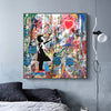 Tableau Petite Fille Street Art