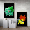 Tableau Pokémon Bulbizarre & Cyndaquil