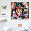 Tableau Singe qui Tire la Langue