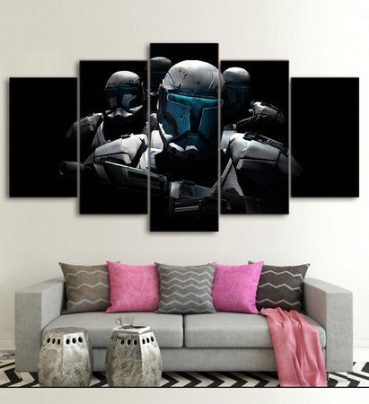 Tableau Star Wars Boba Fett Pénombre