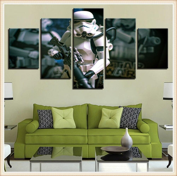 Tableau Star Wars Stormtrooper Fusil à la main