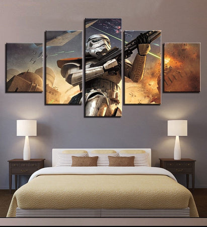 Tableau Star Wars Trooper Attack