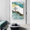Tableau Triptyque Paysage Doré