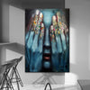 Tableau Visage Femme Désarroi