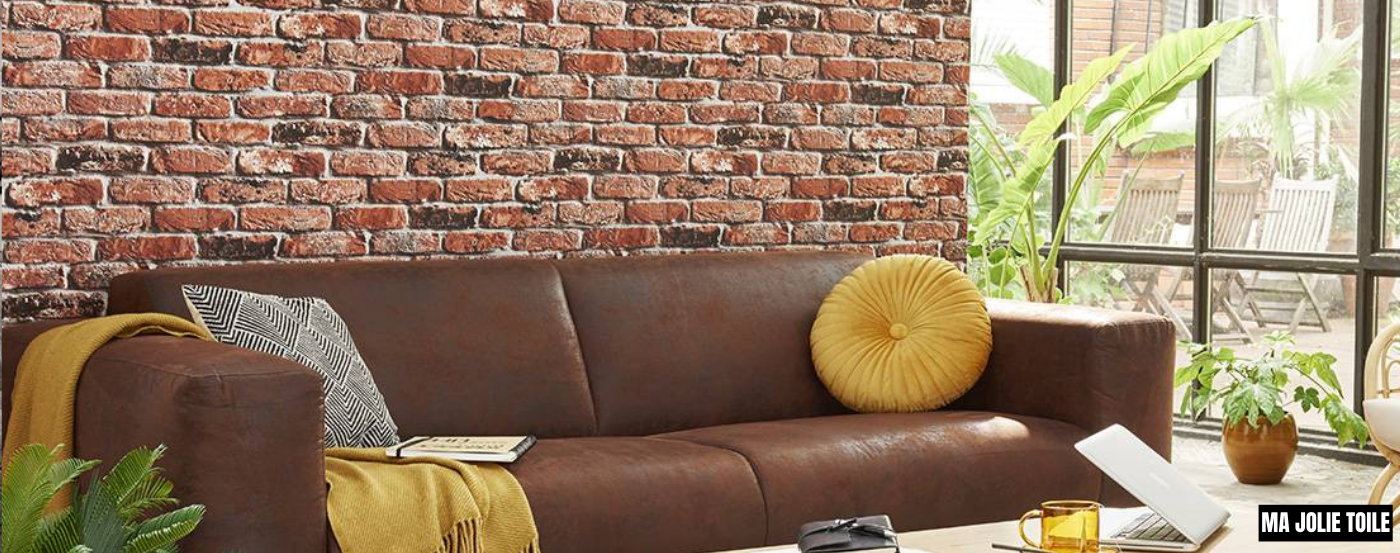Quelles couleurs associées à un mur en briques – Ma jolie toile