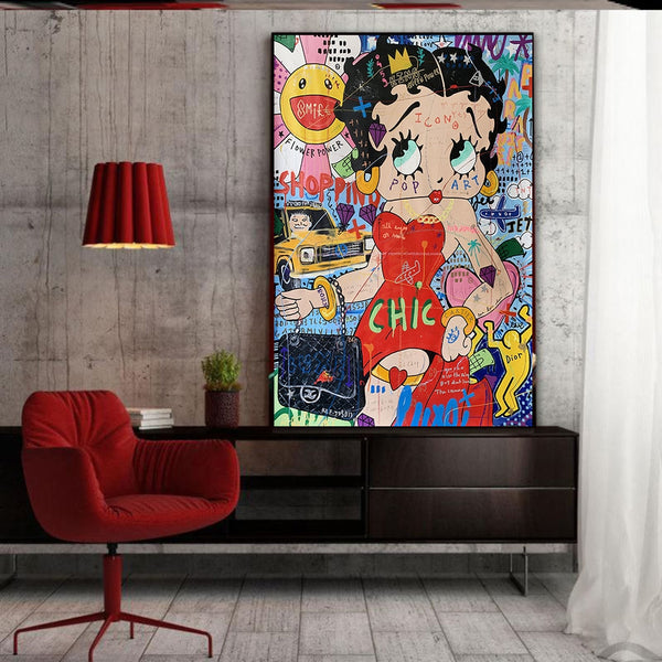 Tableau Betty Boop Pop Art