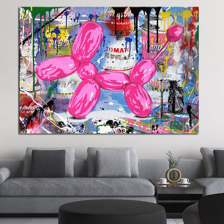 Tableau Chien Ballon