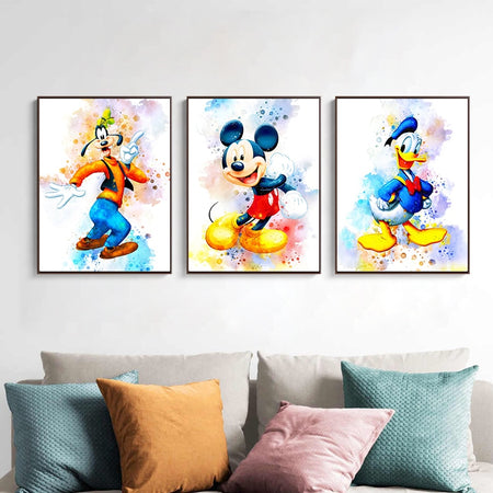 Tableaux Disney Dingo & Mickey & Donald