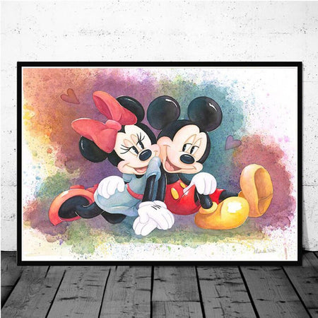 Tableau Disney Mickey & Minnie Love