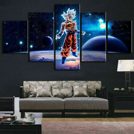 Tableau Dragon Ball Z Goku Moon