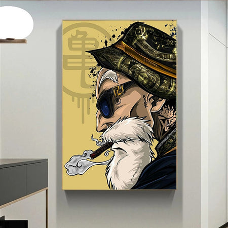 Tableau Dragon Ball Z Muten Roshi Thug