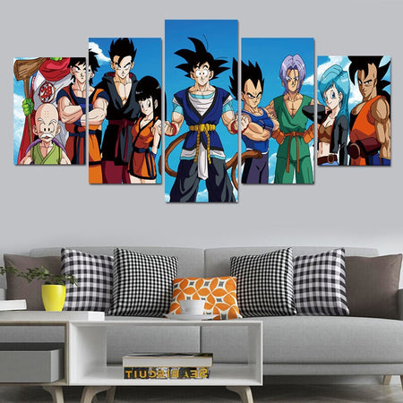 Tableau Personnages Dragon Ball Z Gang