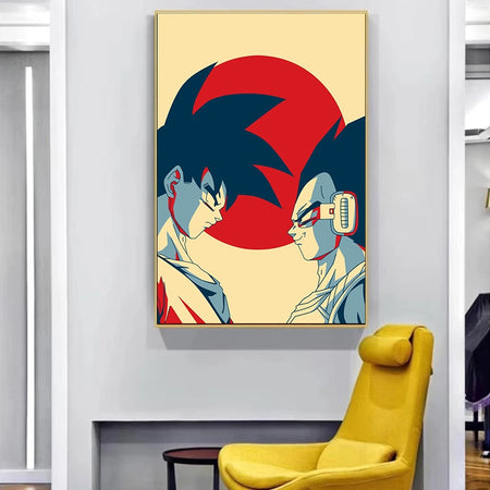 Tableau Dragon Ball Z Sangoku & Vegeta Japan