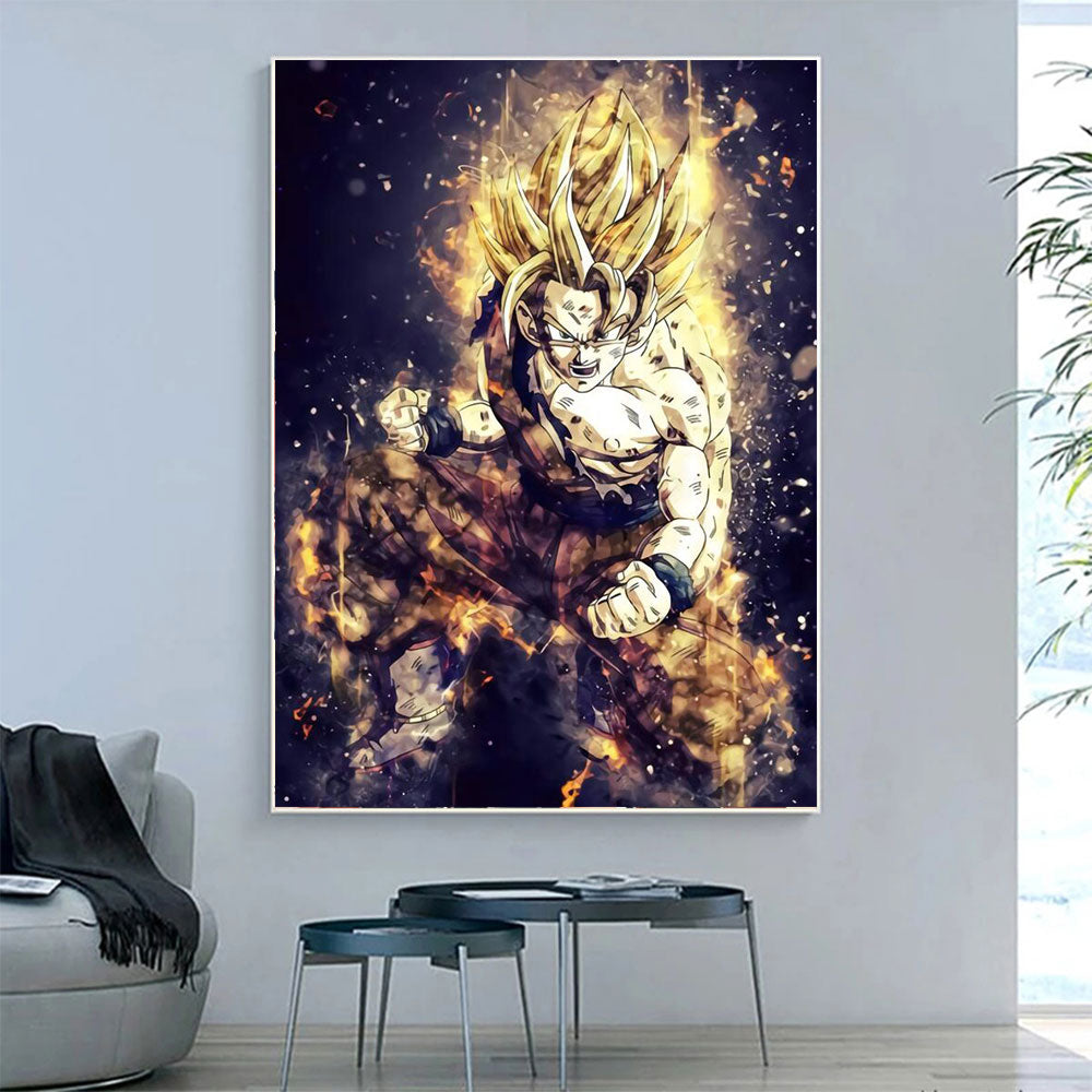 Tableau Dragon Ball Z Goku et Bulma Tableau Dragon Ball Z Goku et Bulma