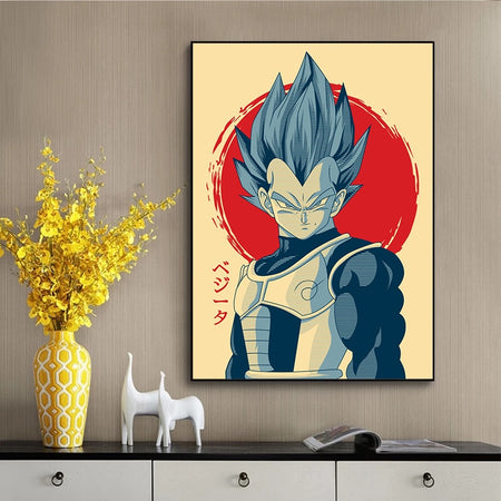 Tableau Dragon Ball Z Vegeta Japan