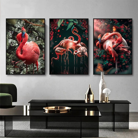 Tableau Flamant Rose Design