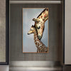 Tableau Girafe & son Bébé