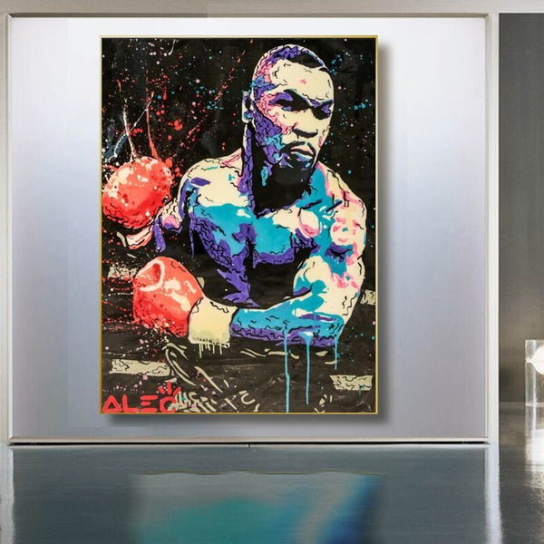 Poster Décoratif Mike Tyson - Impression Sur Toile - Art Mural Sport Boxing - Style Moderne - Neuf