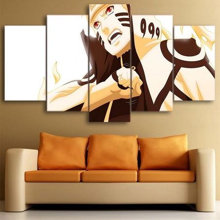 Tableau Naruto Toile 5 Pièces Avec Cadre Sasuke Anime Impression sur Toile  Photos pour Salon Chambre décorations pour la Maison(Avec Cadre 80x150cm) :  : Cuisine et Maison