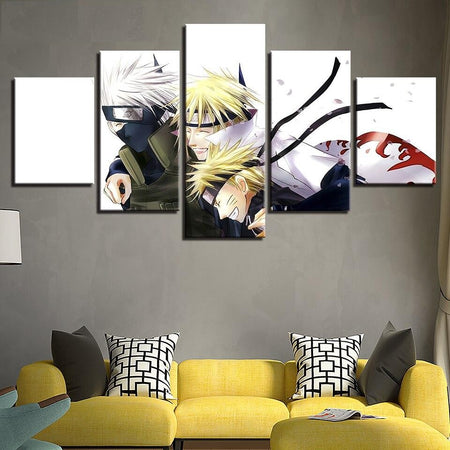Naruto Ninja Itachi et la Lune Tableau Multi Panneau Pieces Toile Tableau  Tableaux Moderne Decor Murale 100x50cm[185] - Cdiscount Maison
