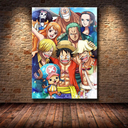 Tableau One Piece Family Chapeau de Paille