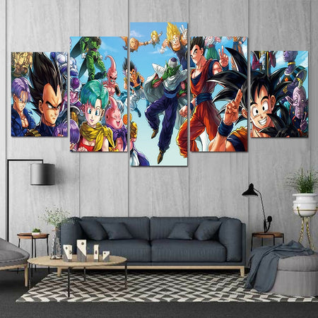 Tableau Personnages Dragon Ball Z Team
