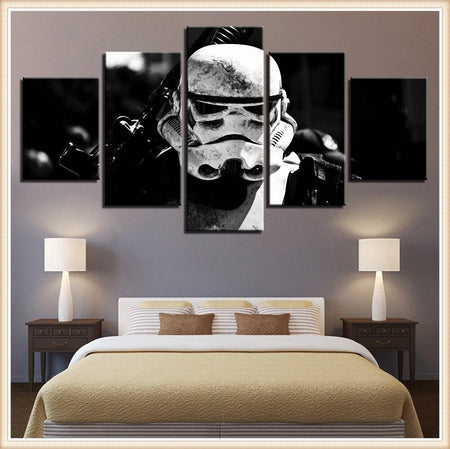 Tableau Toile Décoratif Star Wars Tatooine - Impression Vintage 20x30 Cm Pour Chambre, Salon - 3