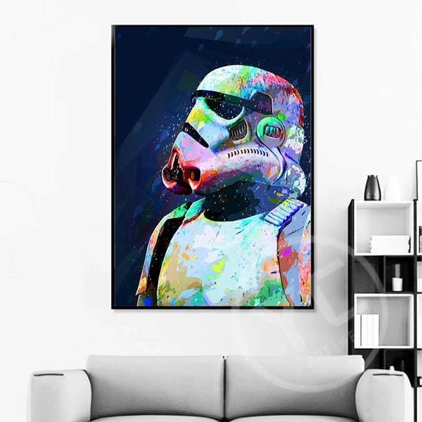 Tableau Star Wars Stormtrooper Colorful