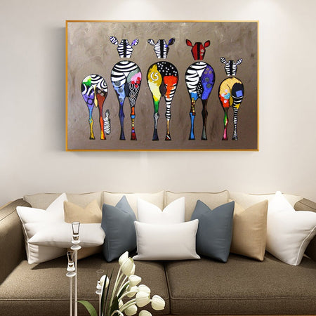 Éléphant Zèbre Lion Girafe Rhino Noir Blanc Animal Toile Tableau Murale Art  Peinture Affiche Moderne Tableaux Decoration Murale 40 × 60 cm × 3 Sans  Cadre : : Cuisine et Maison