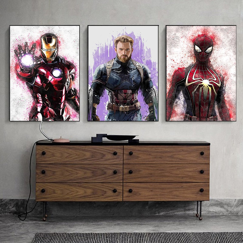 Tableau Marvel Spiderman & Iron Man Collection Vivacité
