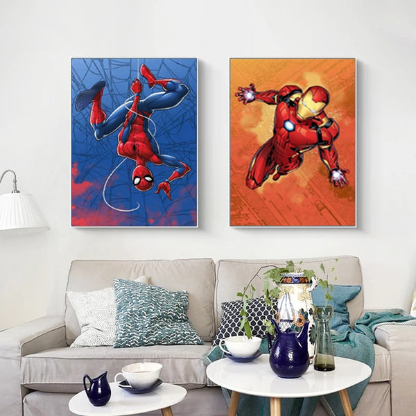 Tableau Marvel Collection Design Spiderman & Iron Man