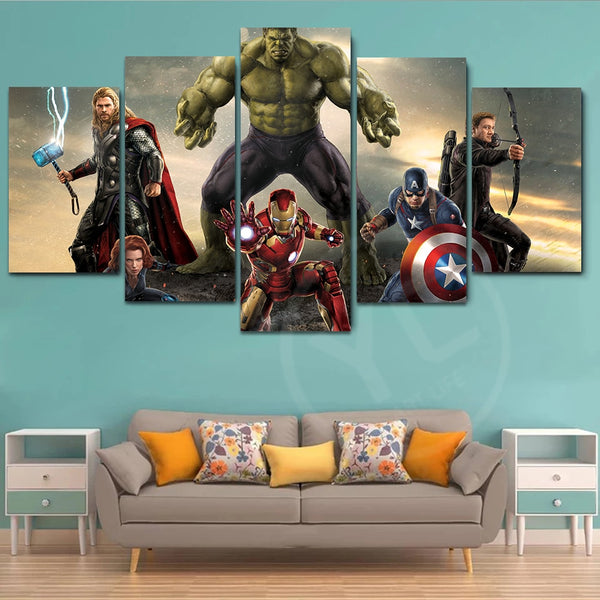 Tableau Avengers Marvel 3 Toile Avec Cadre - ProduitPOD
